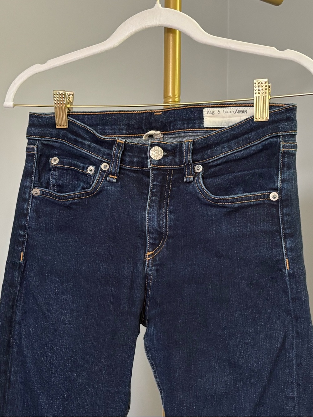 rag & bone Dark Indigo Skinny Jeans - Picture 4 of 12